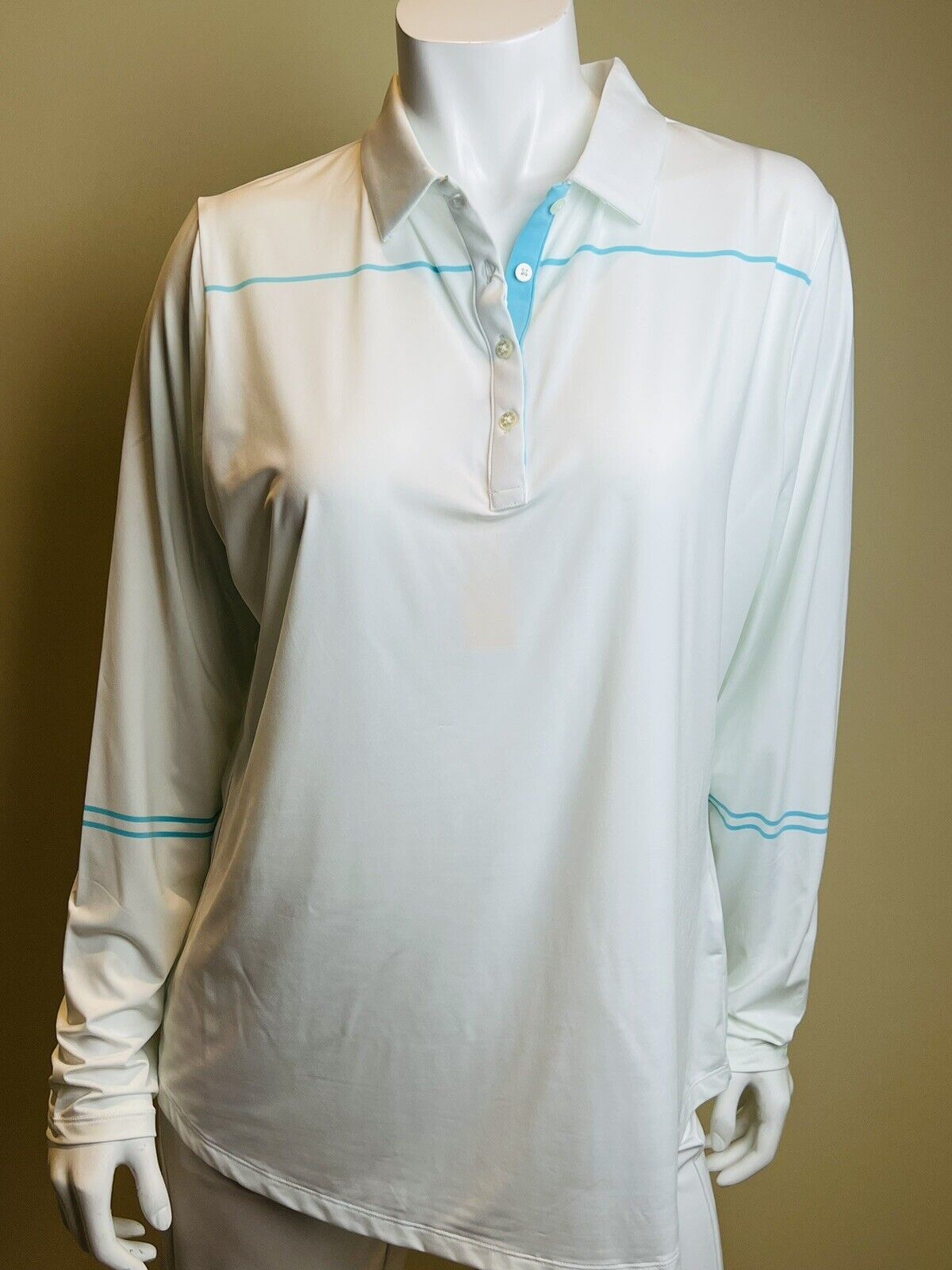 FJ FootJoy Women's Sz XL Sweatshirt Golf white long sleeves