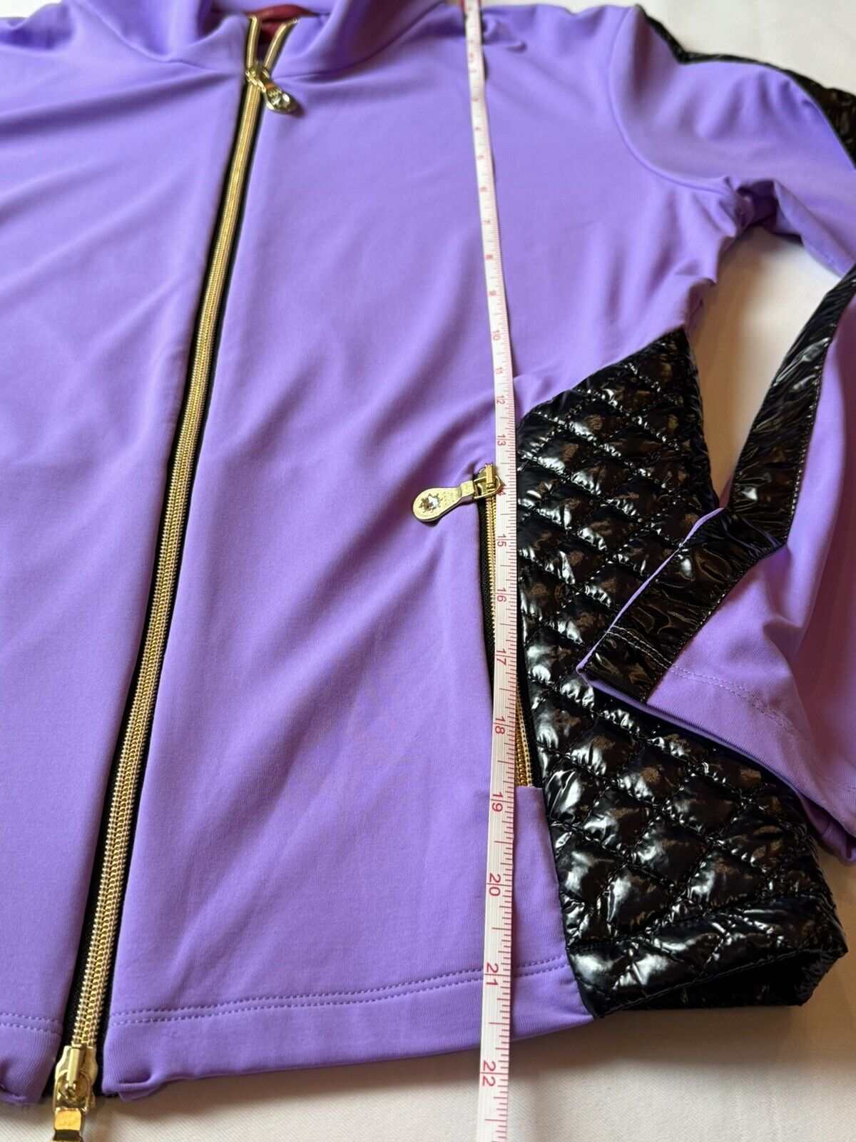 BRENDRATTI JACKET, Sz M Purple Black. (53)