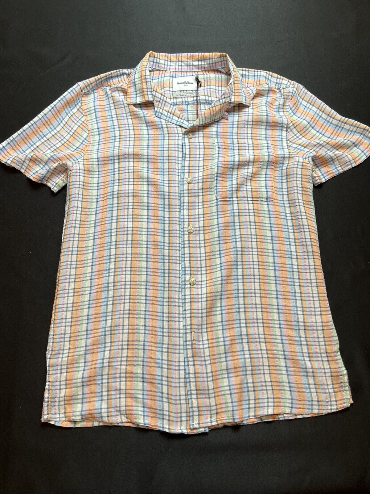 Goodfellow Women’s Button Down Shirt Sz S Striped Multicolor Top