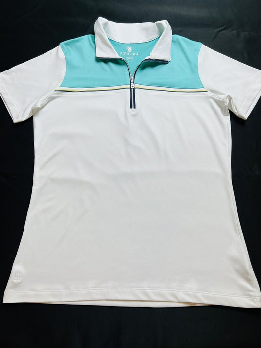 Kate Lord Women’s Golf Polo Shirt White Sz M