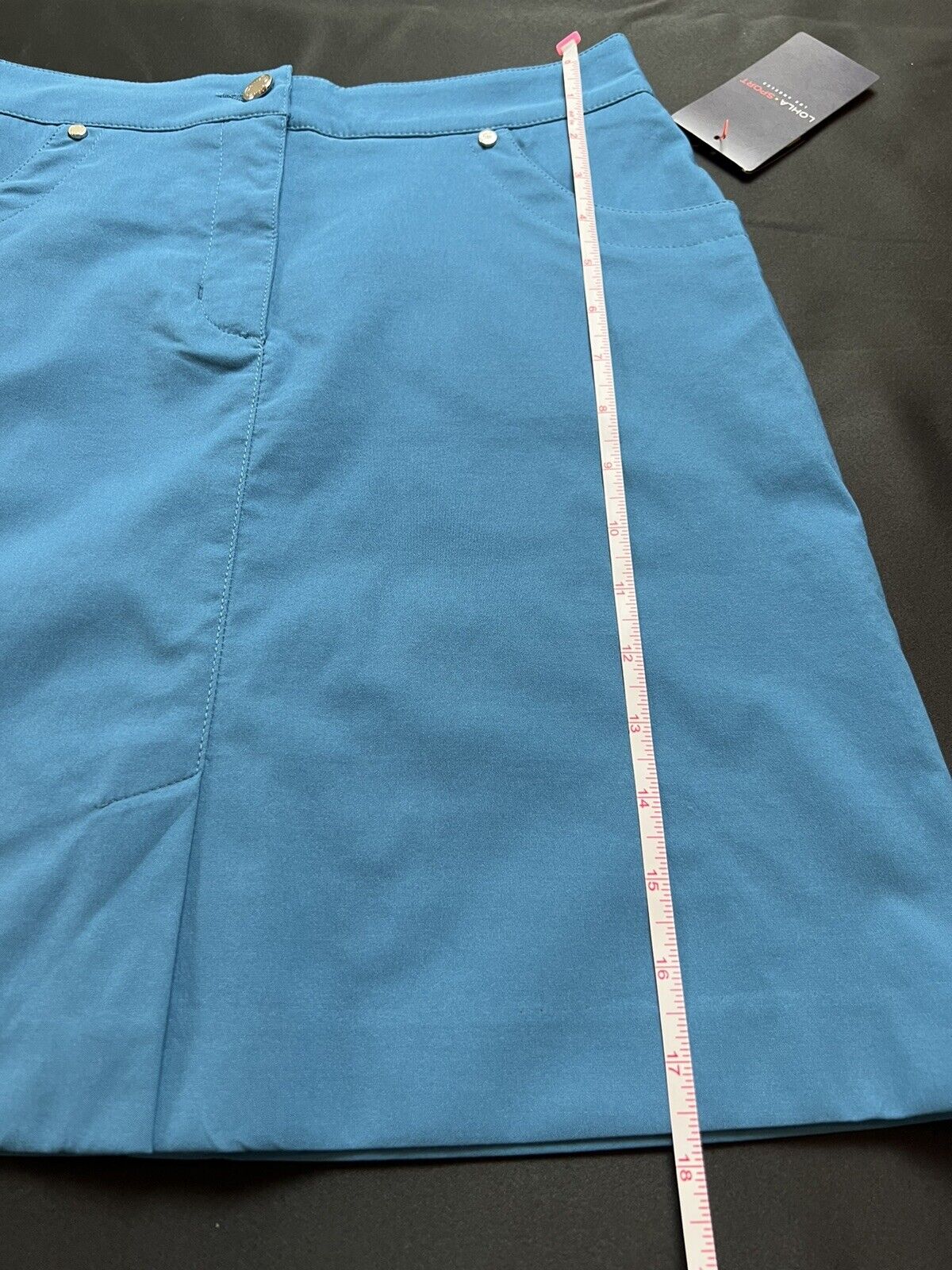 LOHLA Sport Golf Skort The Stellar Skirt Aqua Blue Sz 0 Pockets