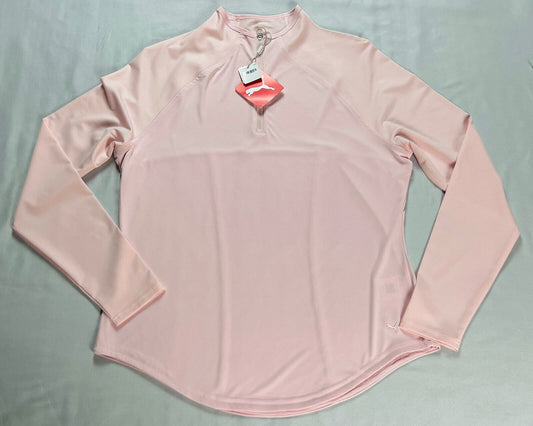 PUMA Women's Golf Sweatshirts Pink Sz S