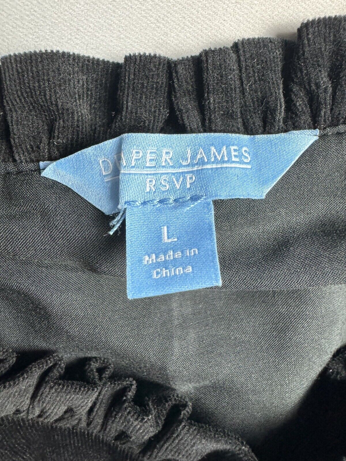 Draper James Rsvp Black Dress Sz L (65)