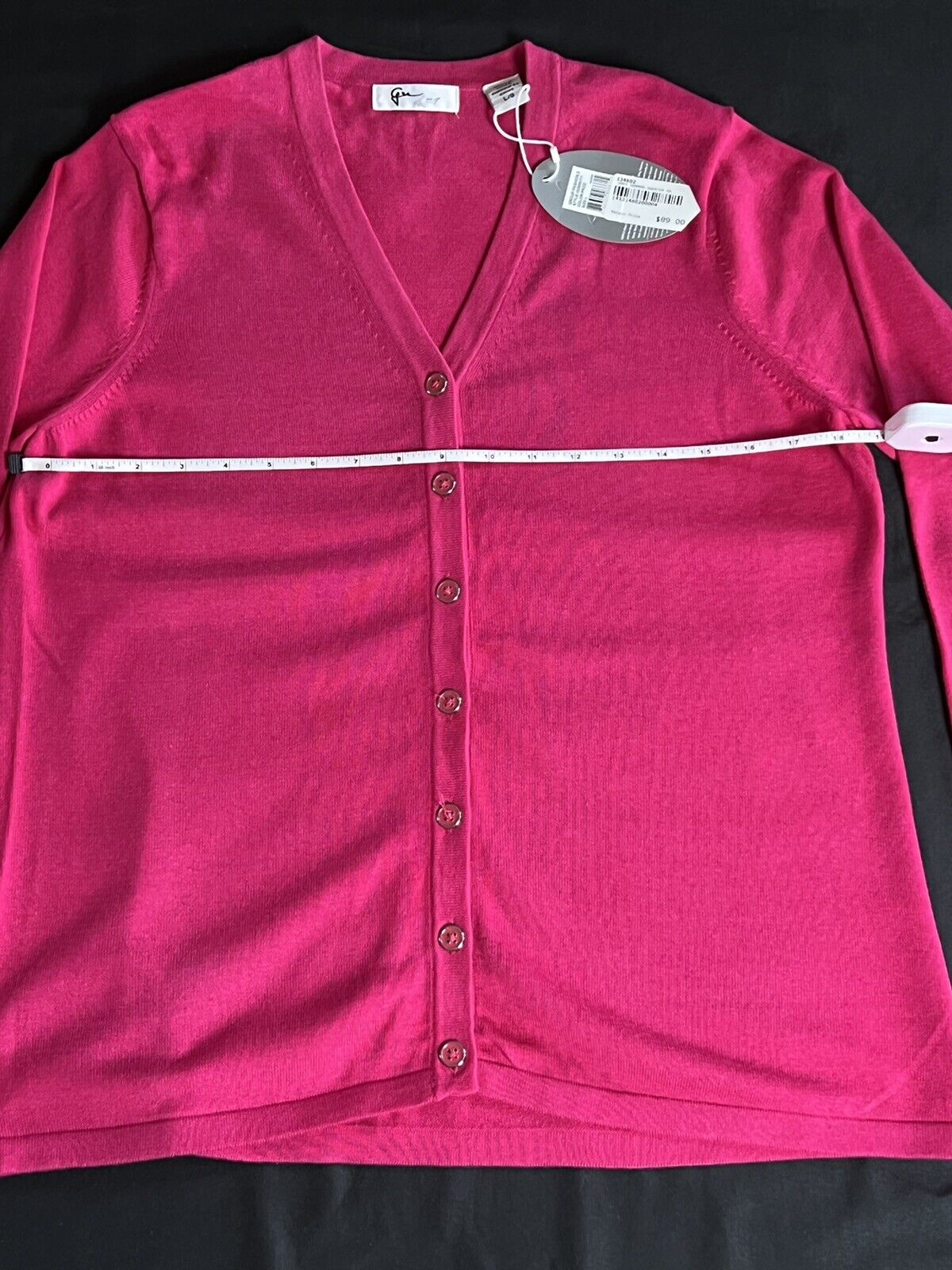 Greg Norman Women's Golf Cardigan Sweater Pink Sz L