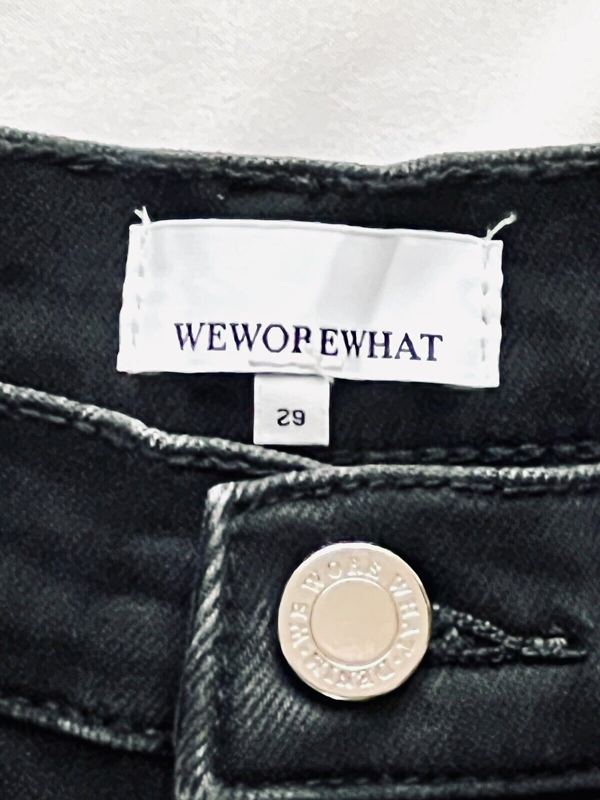 We wore what Women’s High Rise Jeans Black Size 29 Retails $118