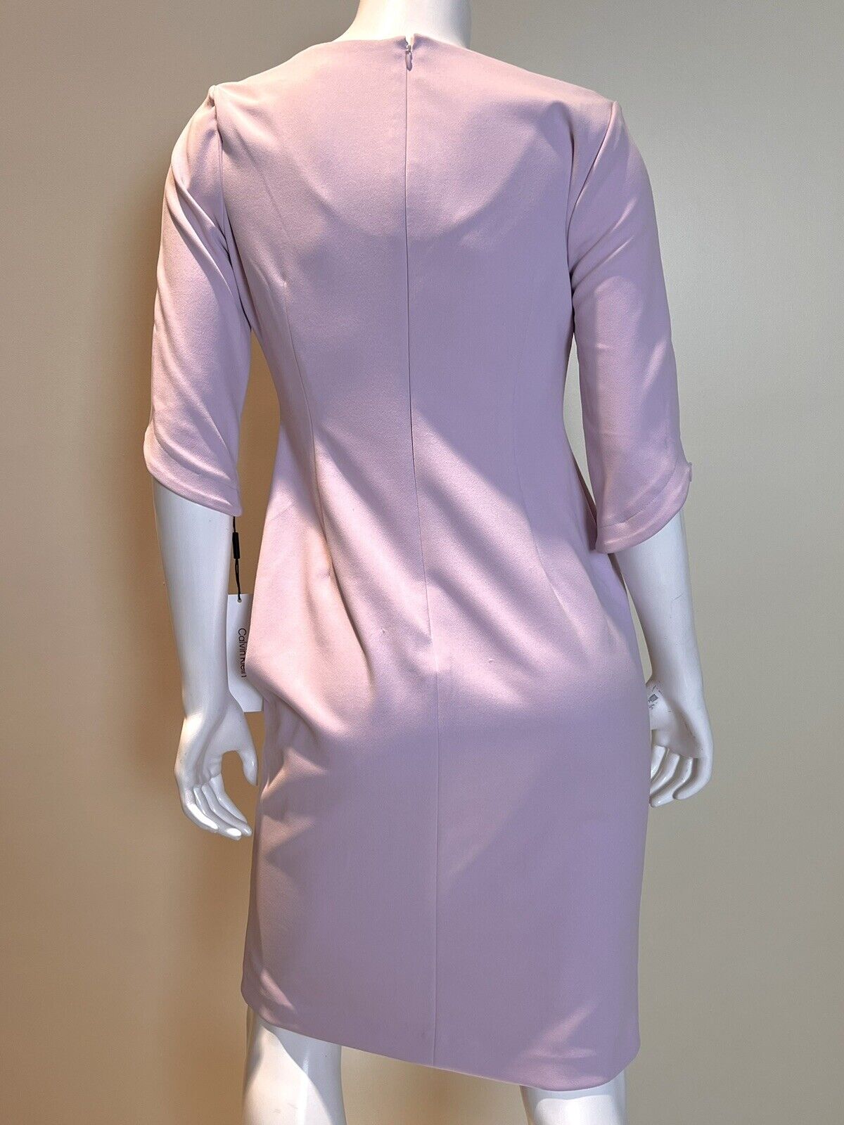 Calvin Klein Women’s V Neck Pink Dress Sheath Size 8