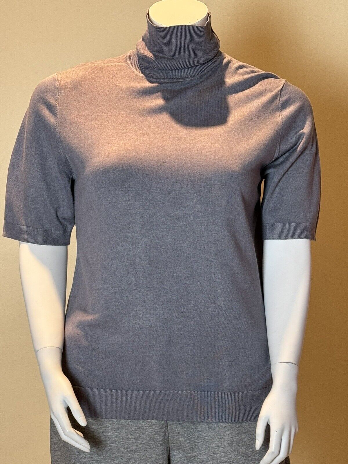 Anne Klein Sport Women’s Gray Short Sleeve Top Sz XL