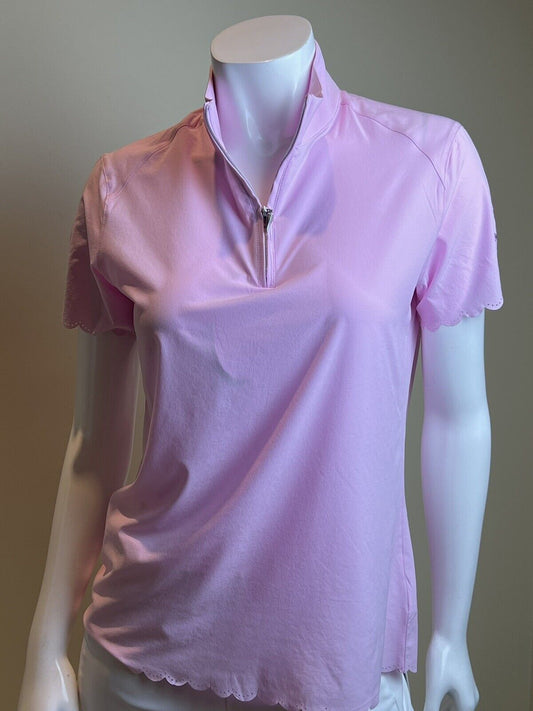 GREG NORMAN Women's Micro-Fiber Sleeveless Golf Polo Shirt SIZE M