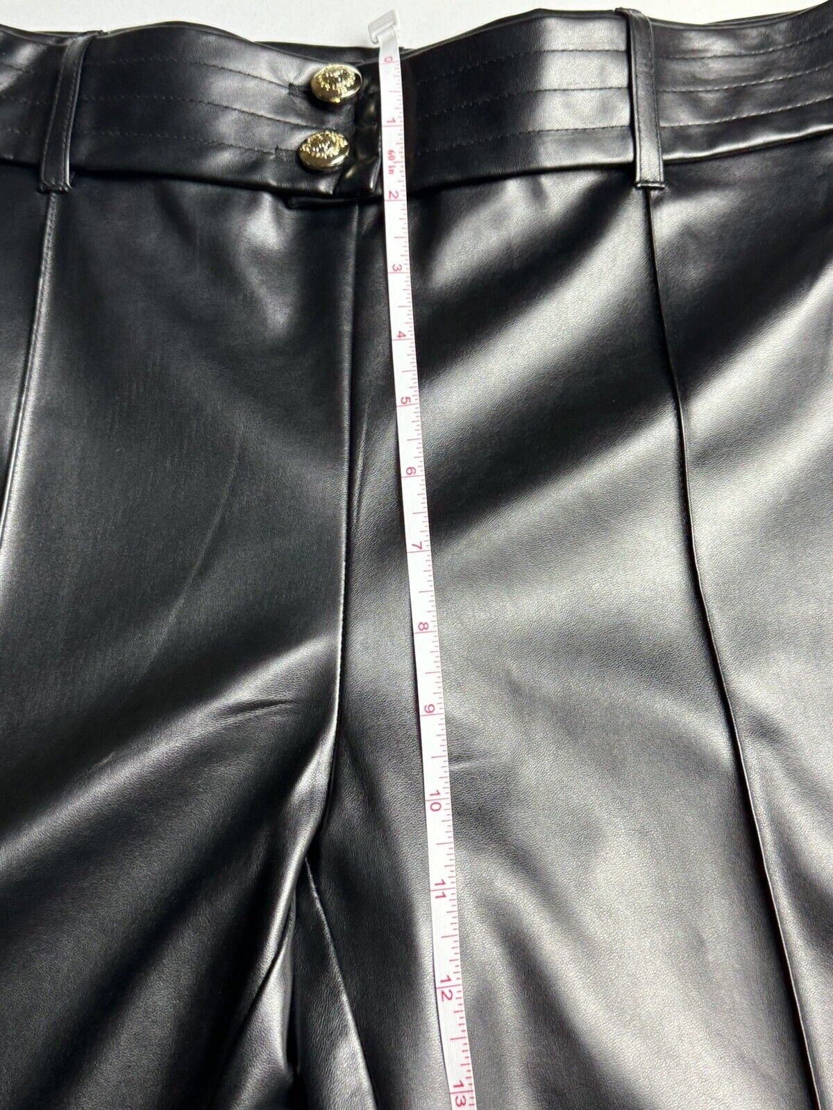 Carole Wren Faux Leather Black Pants Sz 10. (70)