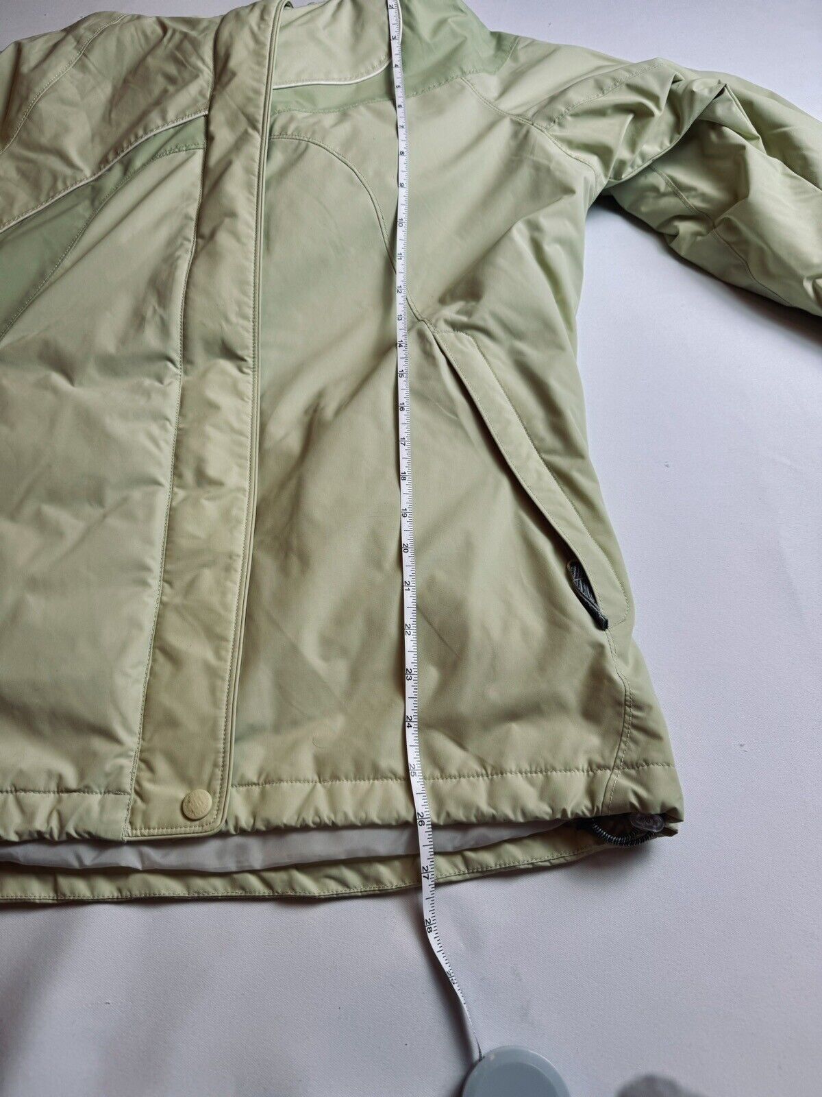 COLUMBIA SPORTSWEAR Women’s Full Zip Up Lined Green hooded Jacket Size L (69)