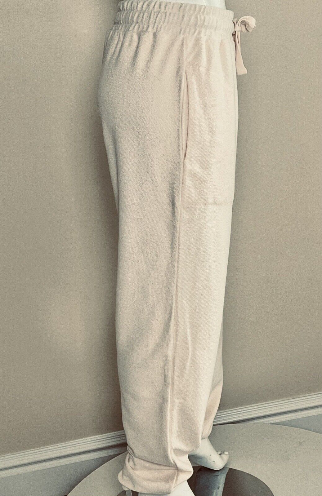 Sage Collective Women’s Joggers French Terry Sweatpants Pants Cream Sz M   (49)