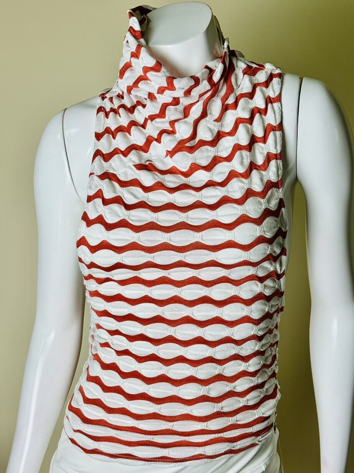 Free People Kaleidoscope Tank Top in Red/White Size S. (55)