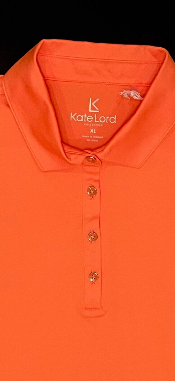 Kate Lord Women’s Golf Polo Shirt Orange Sz XL