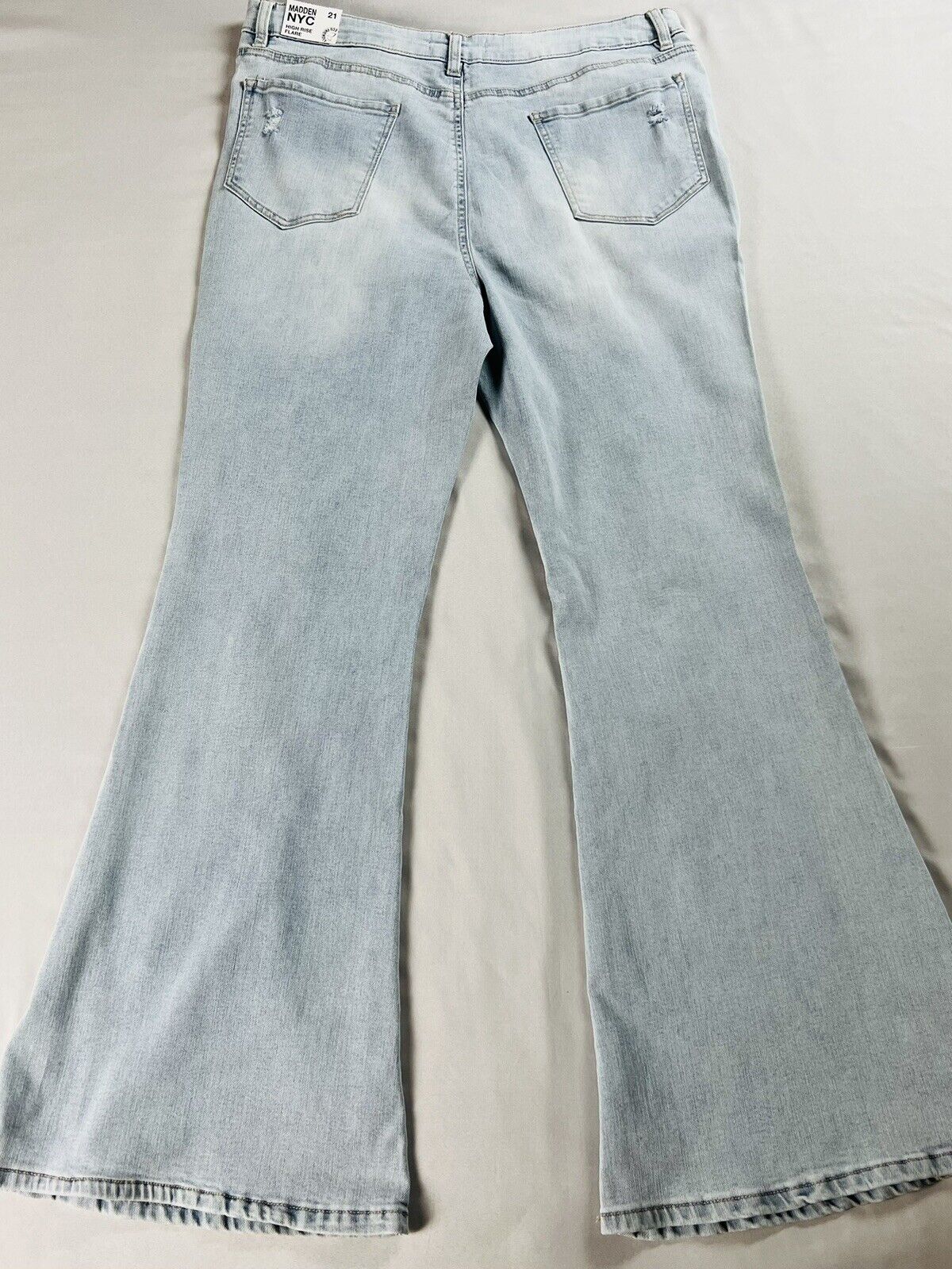 Madden NYC Women's Distress Jeans Size 21 Denim