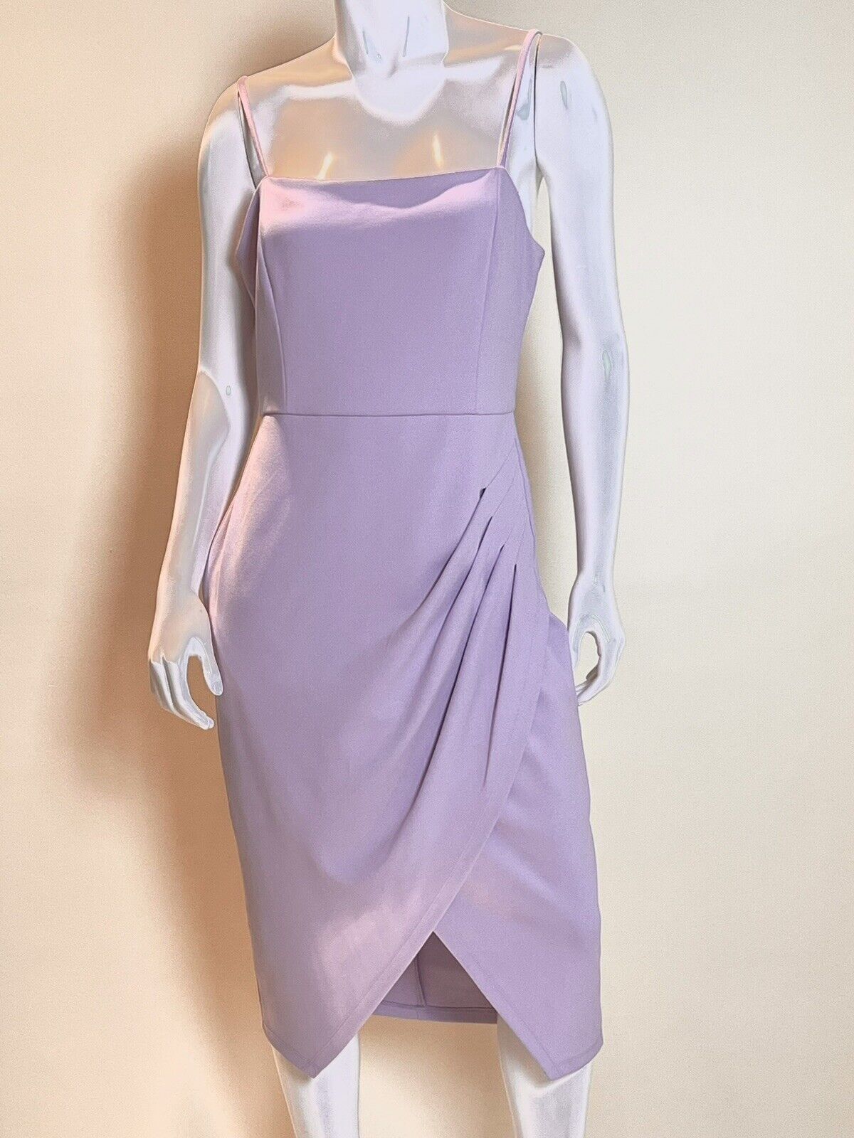 LAUNDRY BY SHELLI SEGAL Women's Midi Dress Purple Size 12 (6)