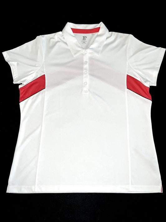 E.P New York Women's Golf White Polo Shirt Sz XL