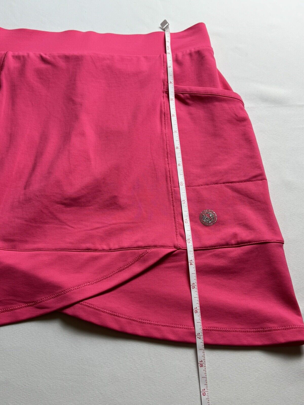 Chervo Sports Skirt Skort Women's Pink Stretch Golf Pockets Tennis Sz XS.   (64)