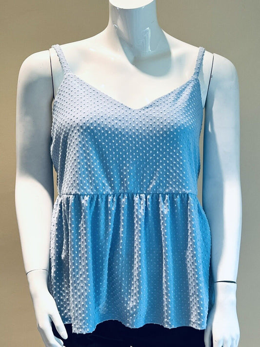 Urban Rose Women’s Blue Sheer Blouse Tank Size 3X