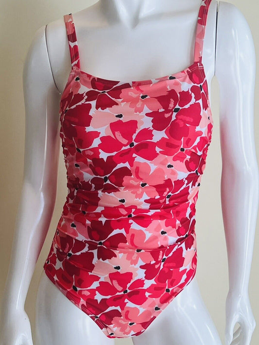 Catherine Malandrino Women’s Bathing Suit Sz S Floral 1pc Swimsuit $120 Retail