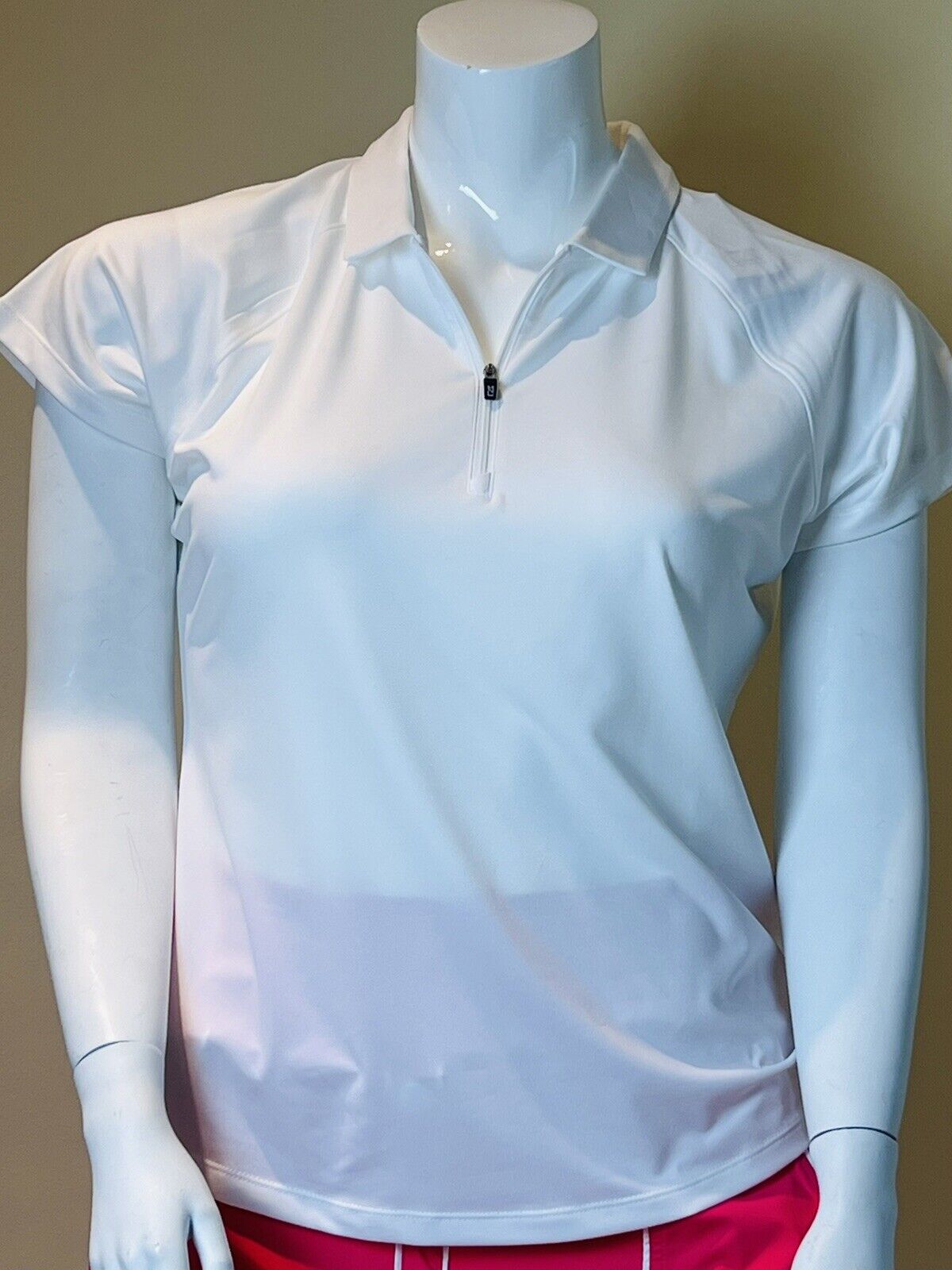 Cutter and Buck Women’s White Short Sleeve Polo Shirt Size XL