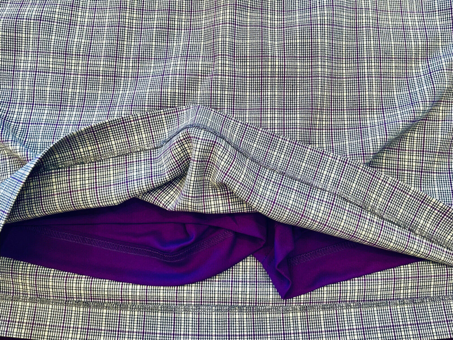 E.P PRO Women’s Golf SKIRT-SHORTS Purple and Gray Sz 14