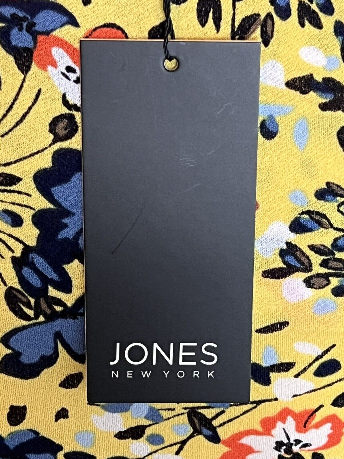 JONES NEW YORK Long Yellow Floral Midi Maxi dress Sz XS