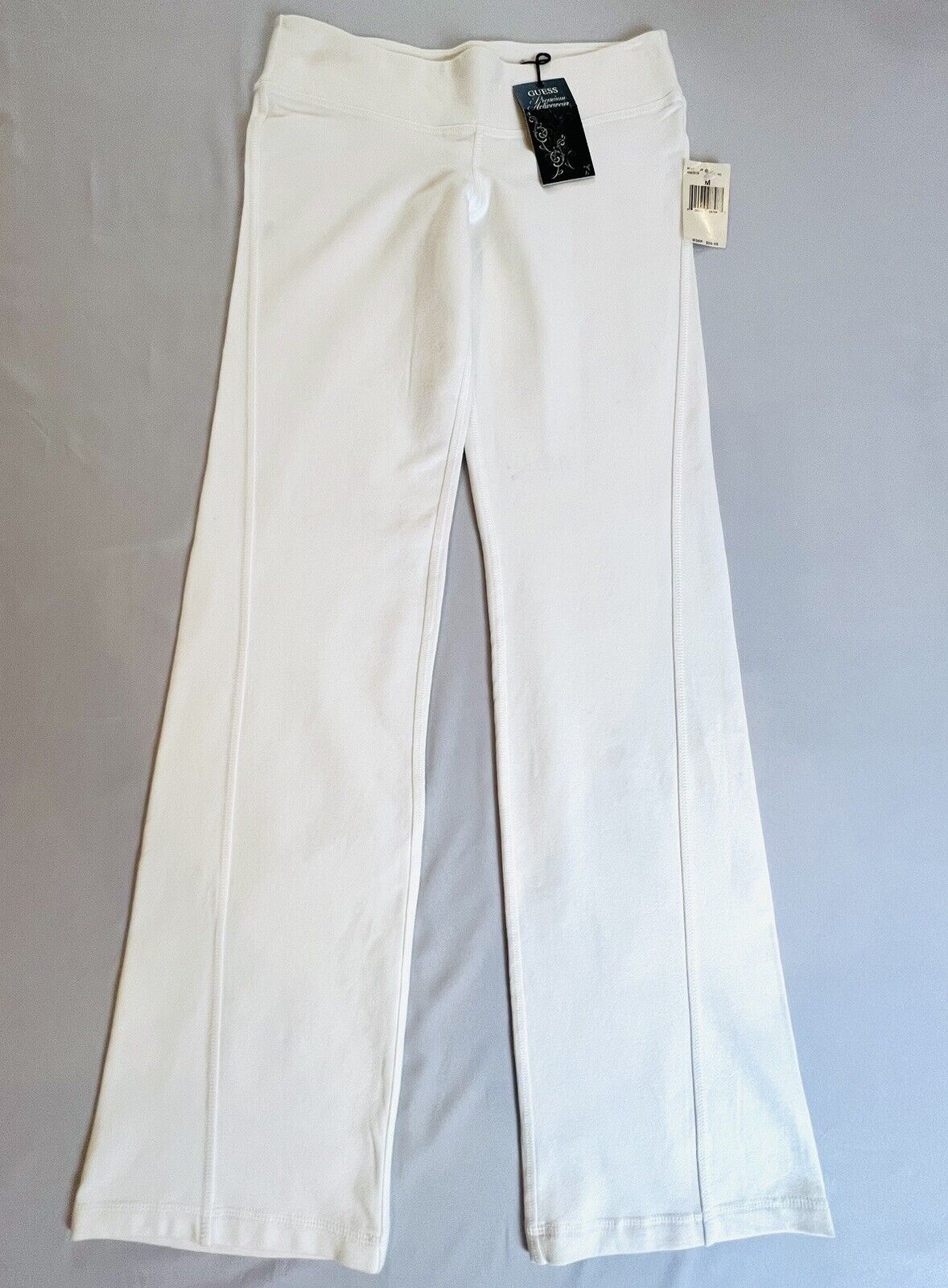 GUESS Los Angeles Active Jogger Pants Athletic Women’s Size M White Crystal Logo