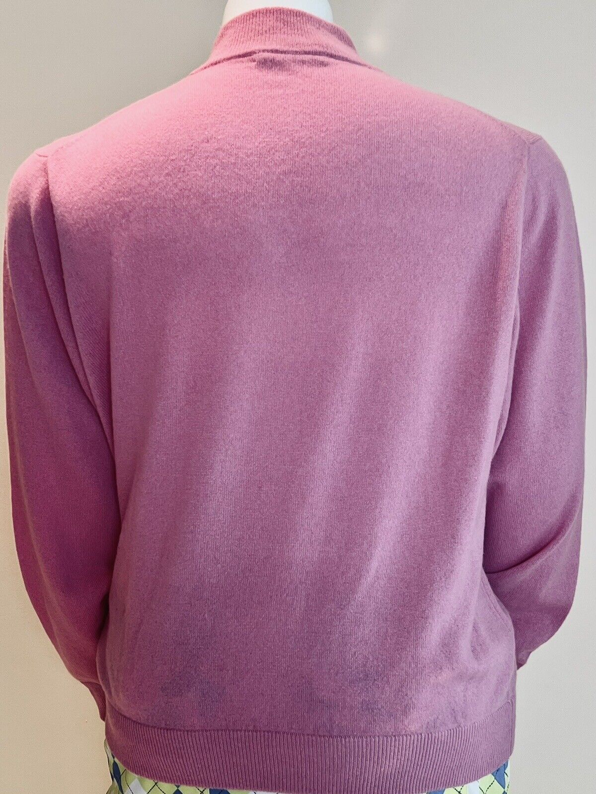 Alasha Douglas Anthony Women’s 100% Cashmere Pullover Sweater Size L Pink (10)