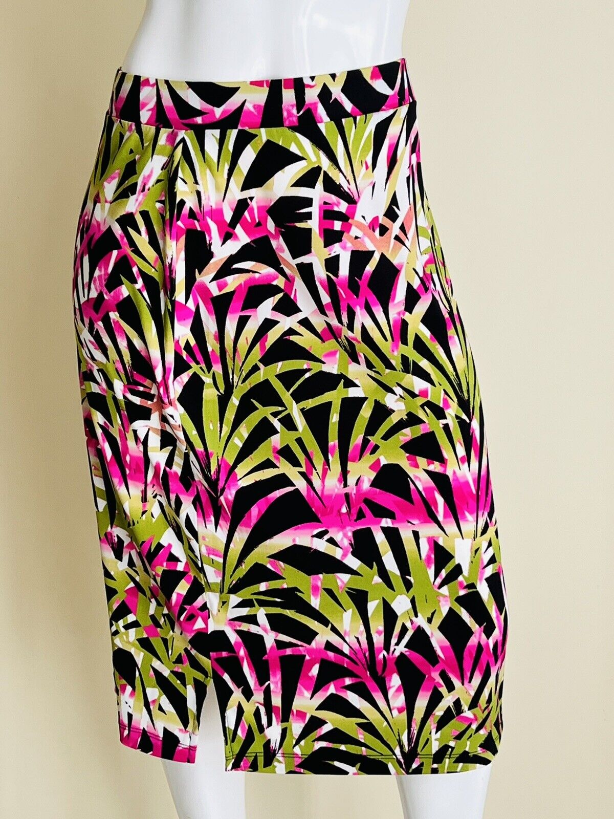 Kasper Palms leaves Prints long skirt Multicolor Women’s Sz M