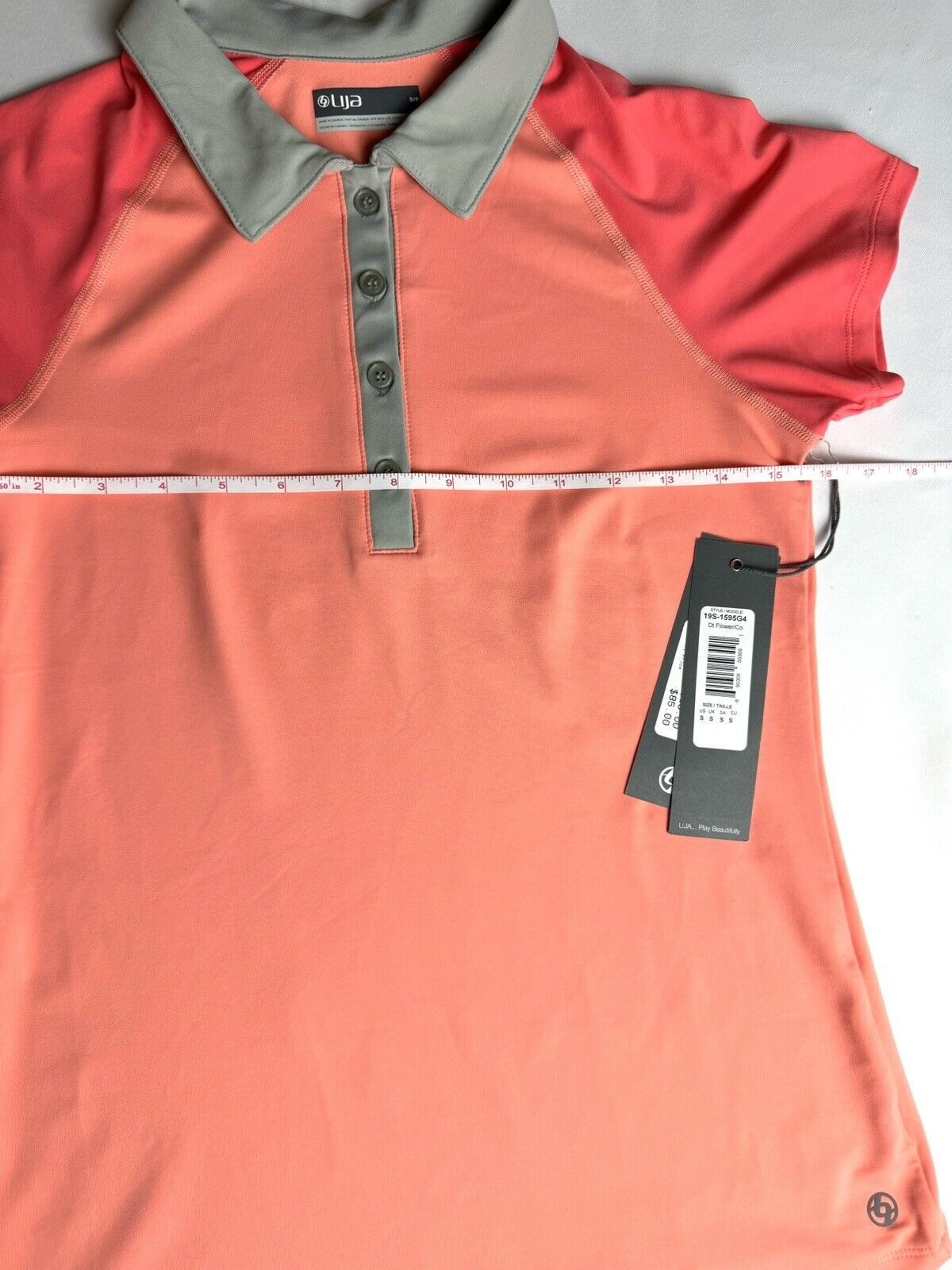 Lija Women's Golf Polo Shirt Sz S Top Short Sleeves.  (77)