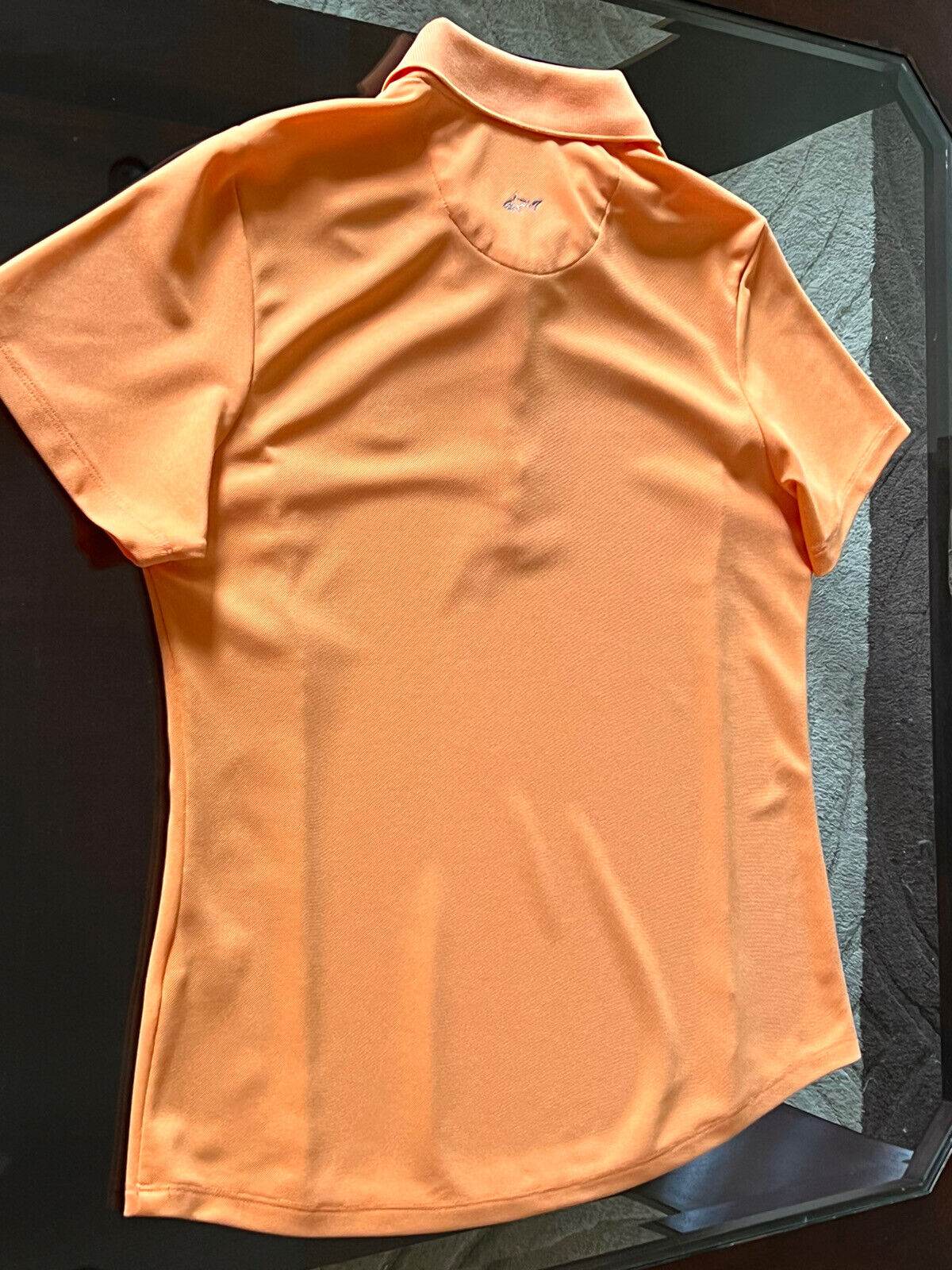 Greg Norman Women's Golf Polo Shirt Orange Sz L