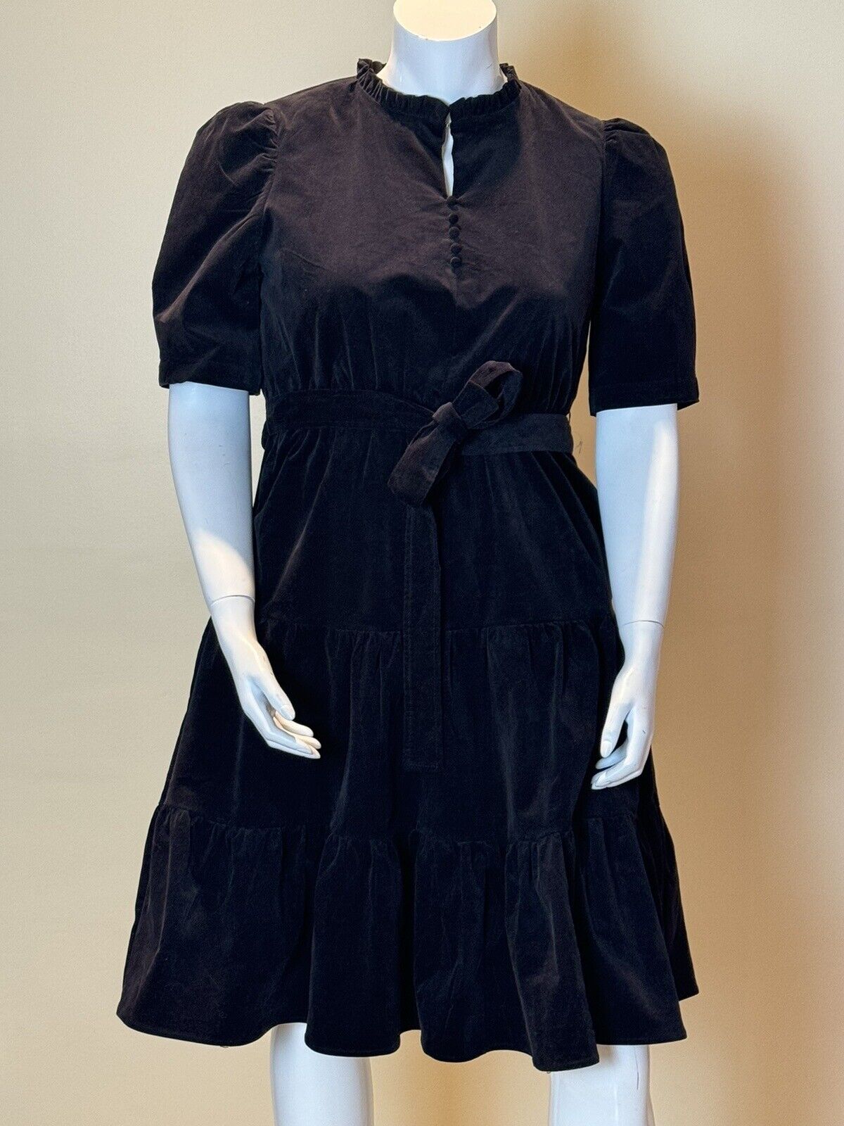 Draper James Rsvp Black Dress Sz L (65)