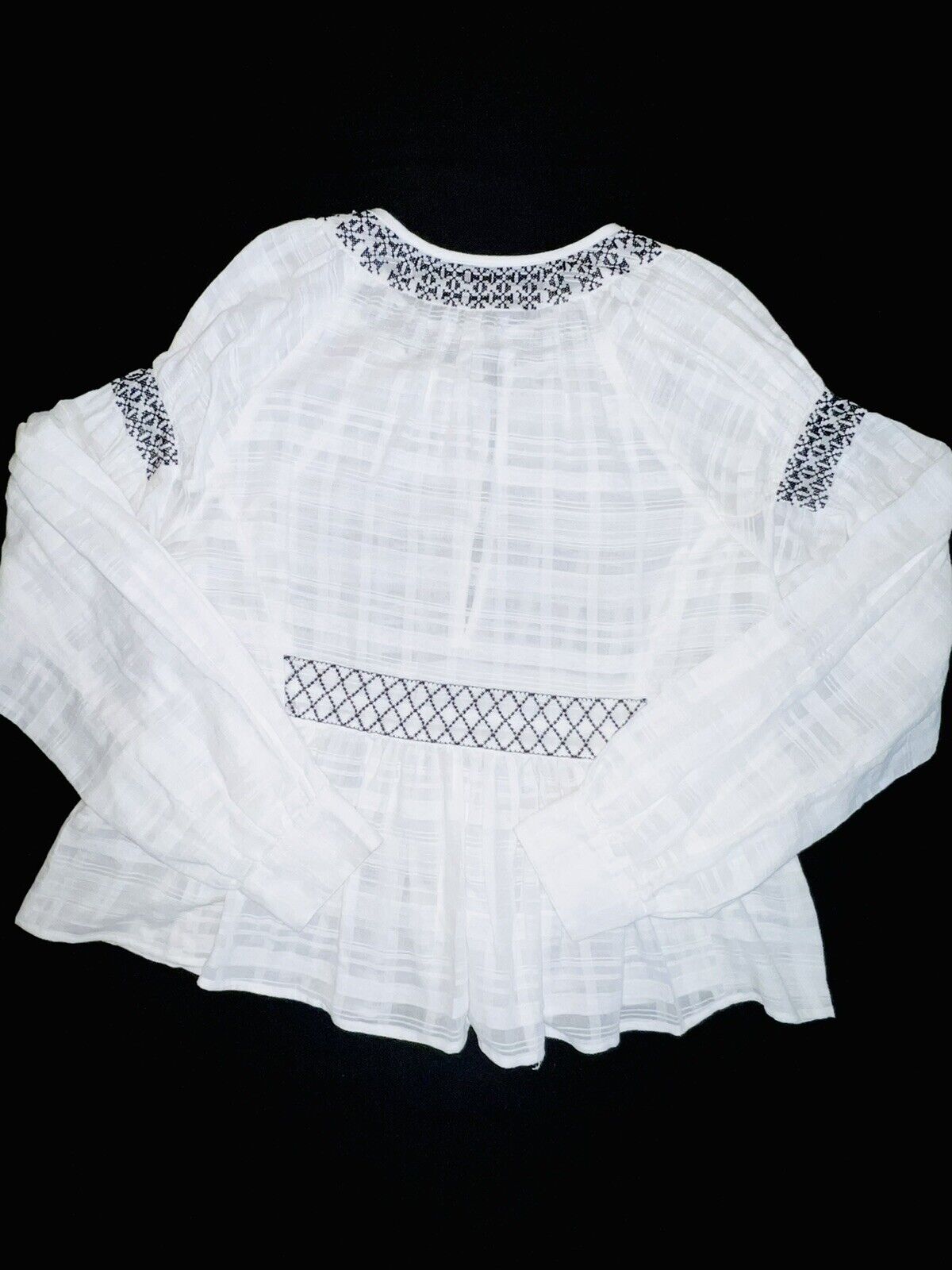 Diesel Black Gold Women’s Blouse Long Sleeves White Size L Retail $350 Top