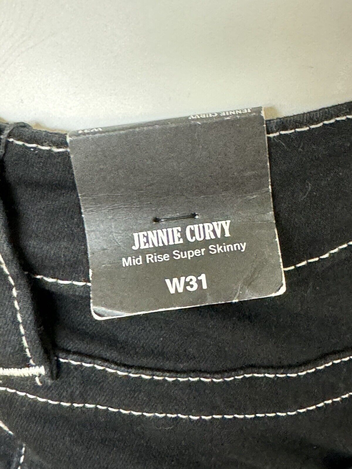 TRUE RELIGION Jenny Curvy JEANS Denim Stretch Women's Black Sz W31. (73)
