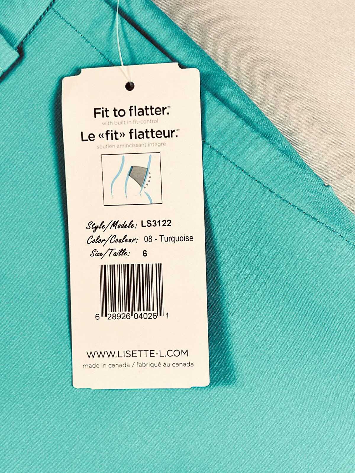 LISETTE L Sport Montreal WOMEN'S Golf  Aqua Green SHORTS Sz 6 $130 MSRP