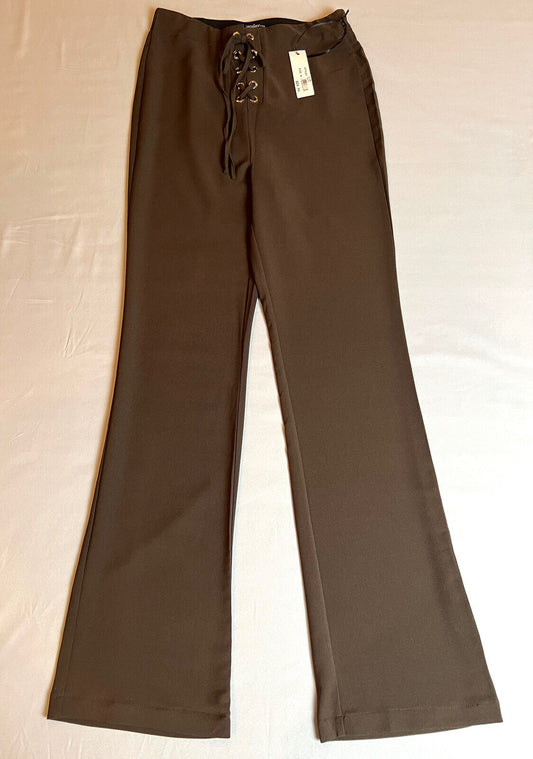 CHOCOLATE Women's Dress Pants Brown Sz M