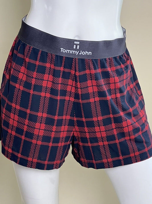 Tommy John Women’s Sleep Shorts Plaid  Pajama & Lounge Sz M (48)