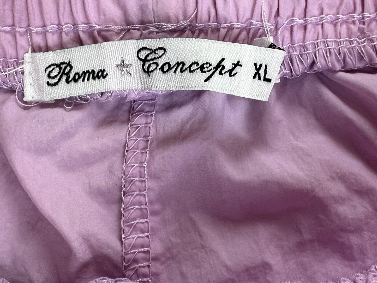 Roma Concept Women’s 2pc Set Top and Jogging pants Size XL Lilac Purple