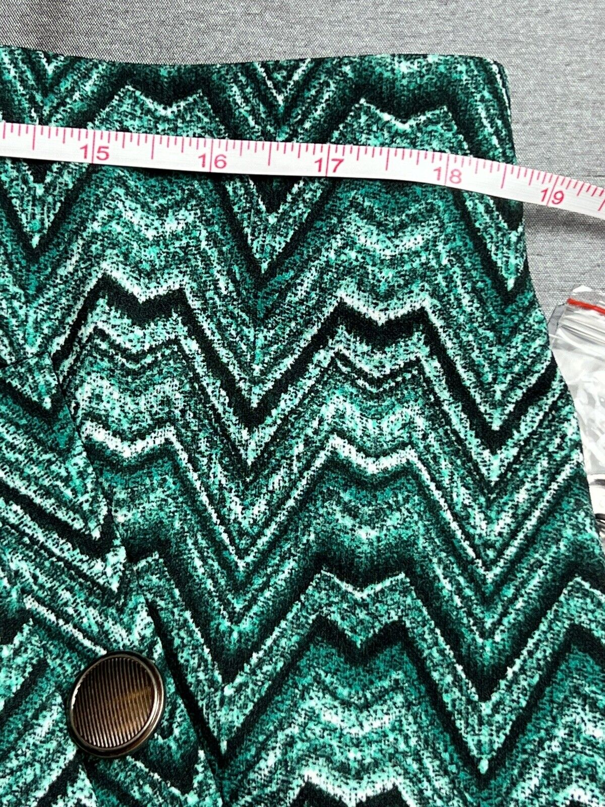 Messini Women's Skirt Size XL Green stripes