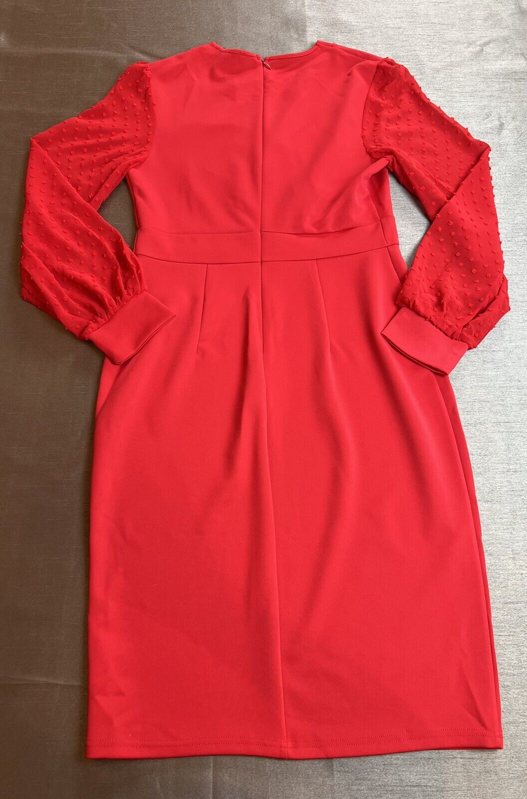 Grace Karin Red Dress Sz M Lace long sleeves