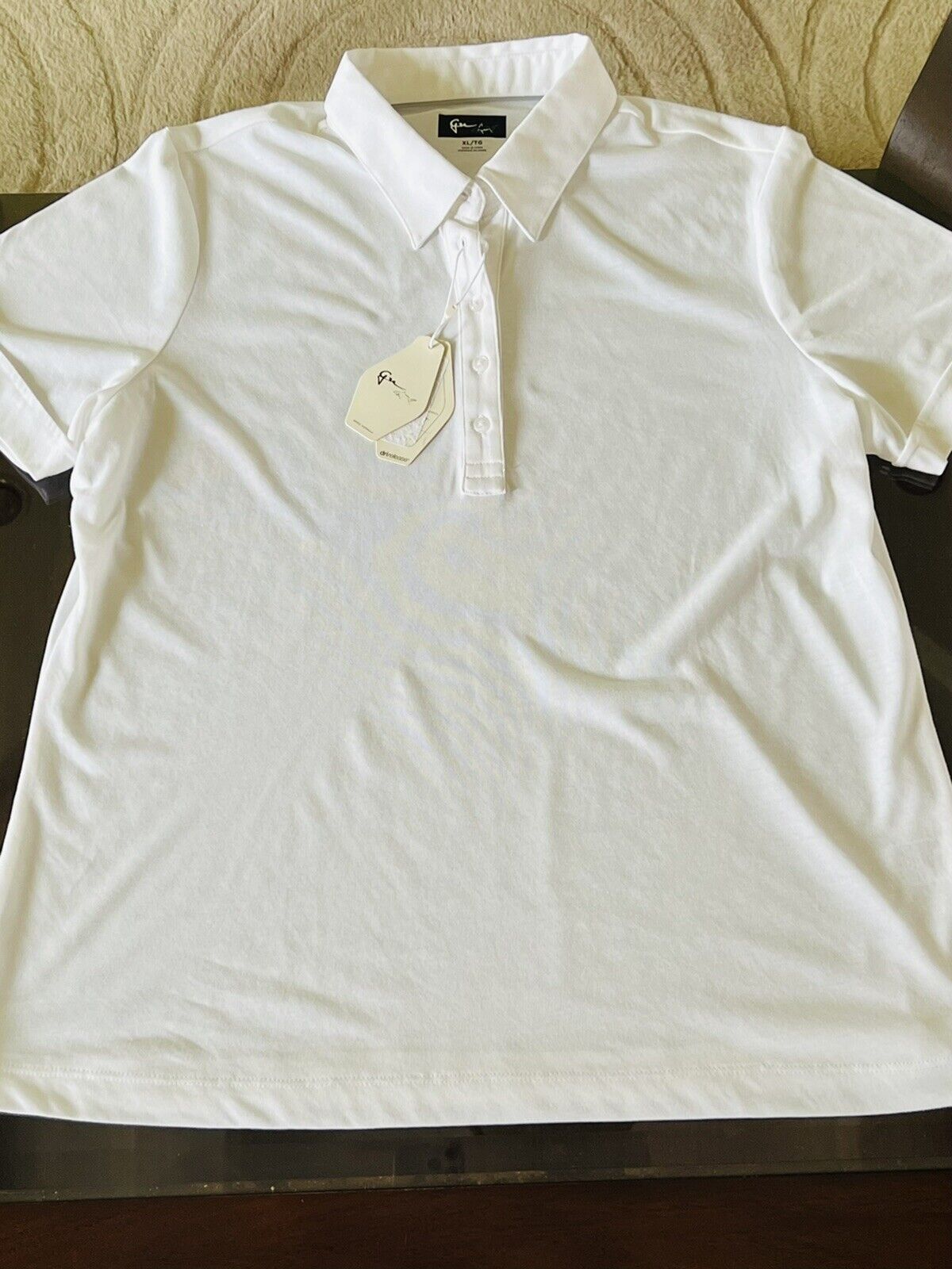 Greg Norman Women's Golf Polo Shirt White Sz XL