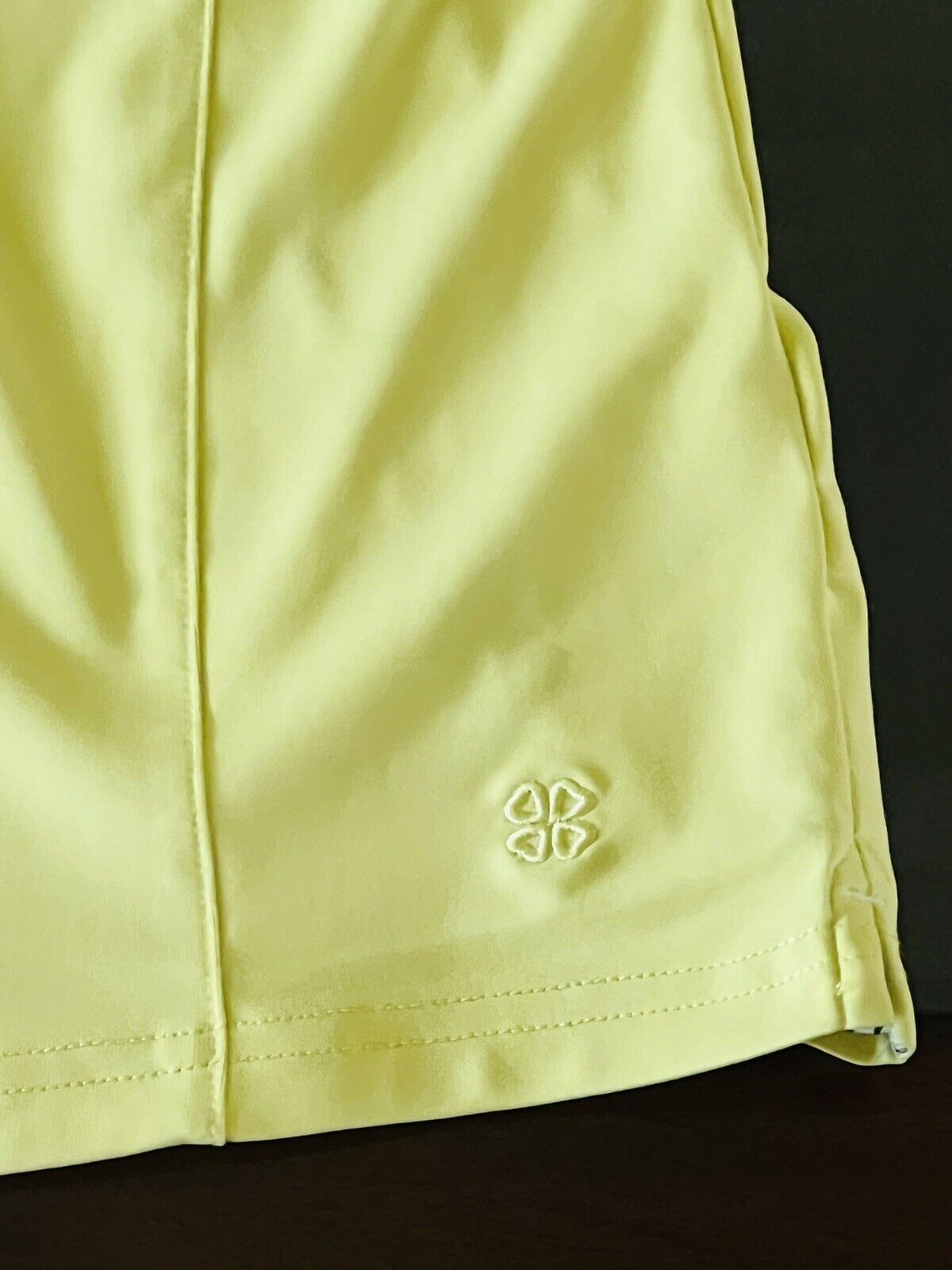 Clover Women's Golf Polo Shirt Yellow Sz S