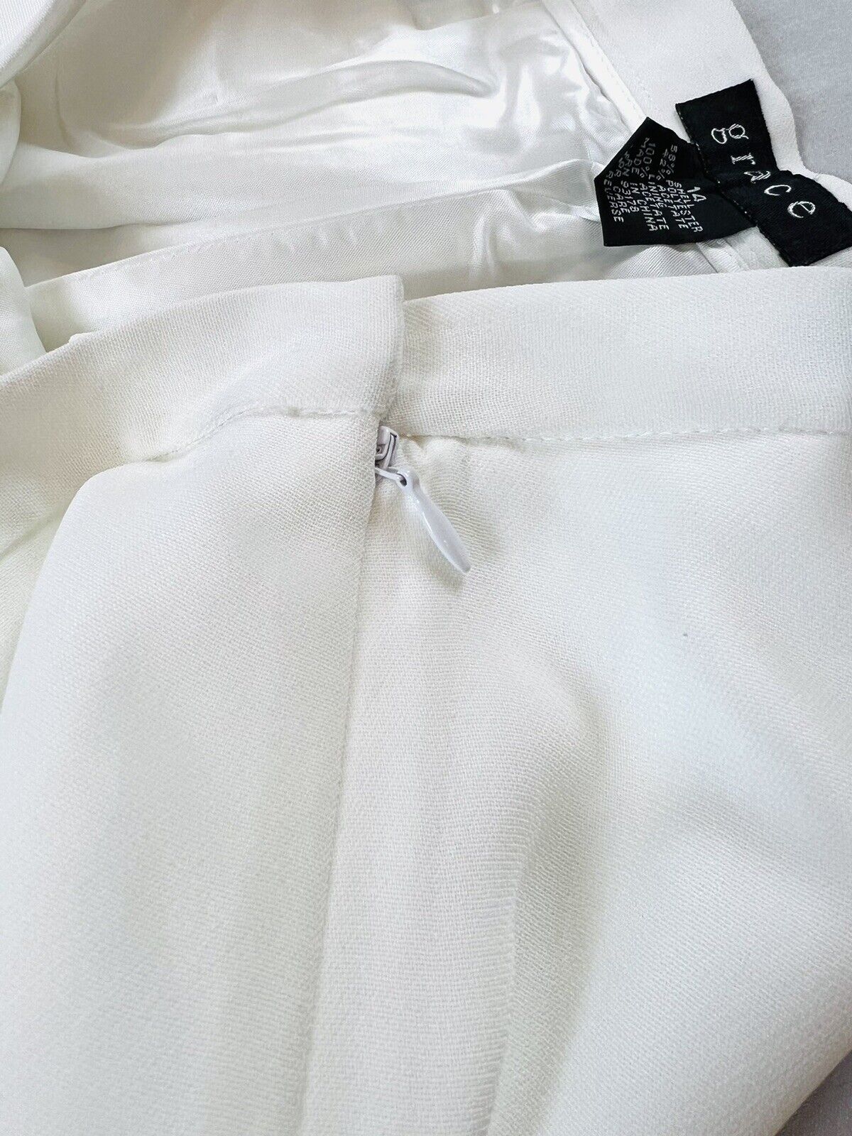 GRACE Women’s White Dress Pants Sz 14