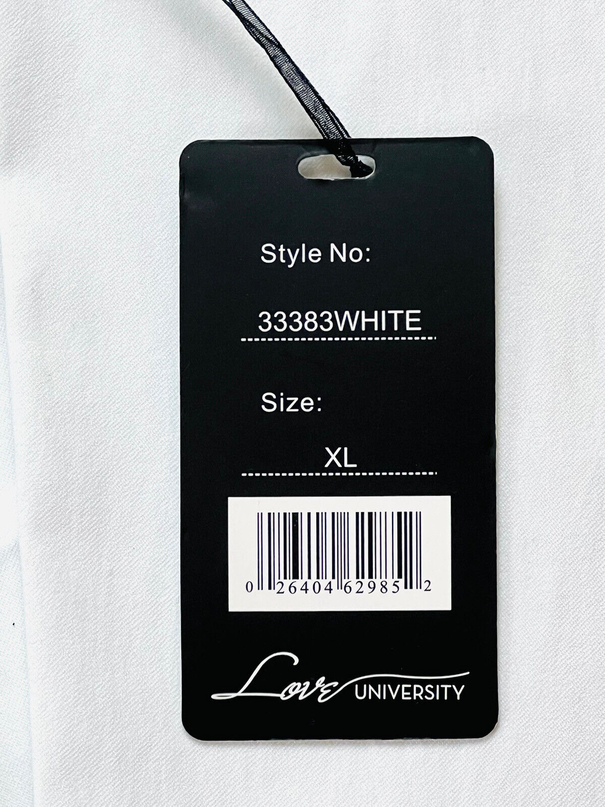 Love University Women’s White Jacket Sz XL Full Zip Stretch