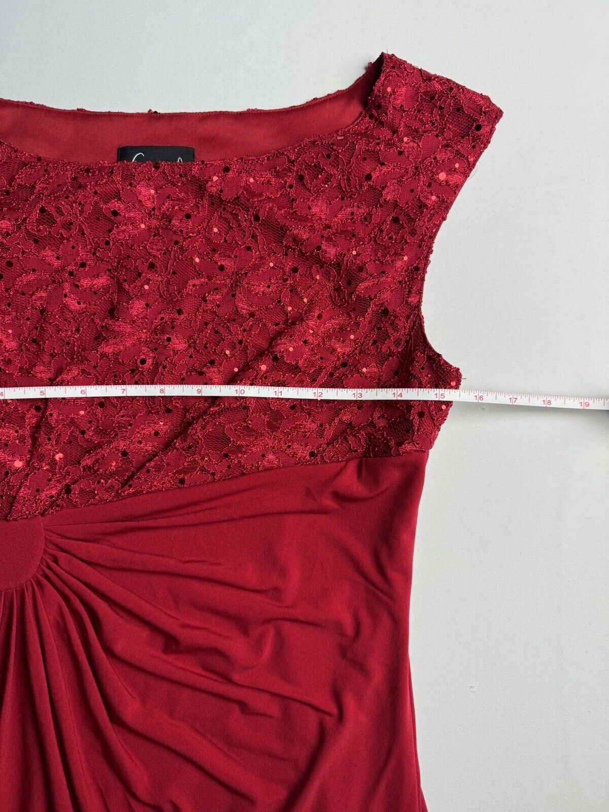 Connected Apparel Dress Women’s Size 8 Red Sequin.   (71)