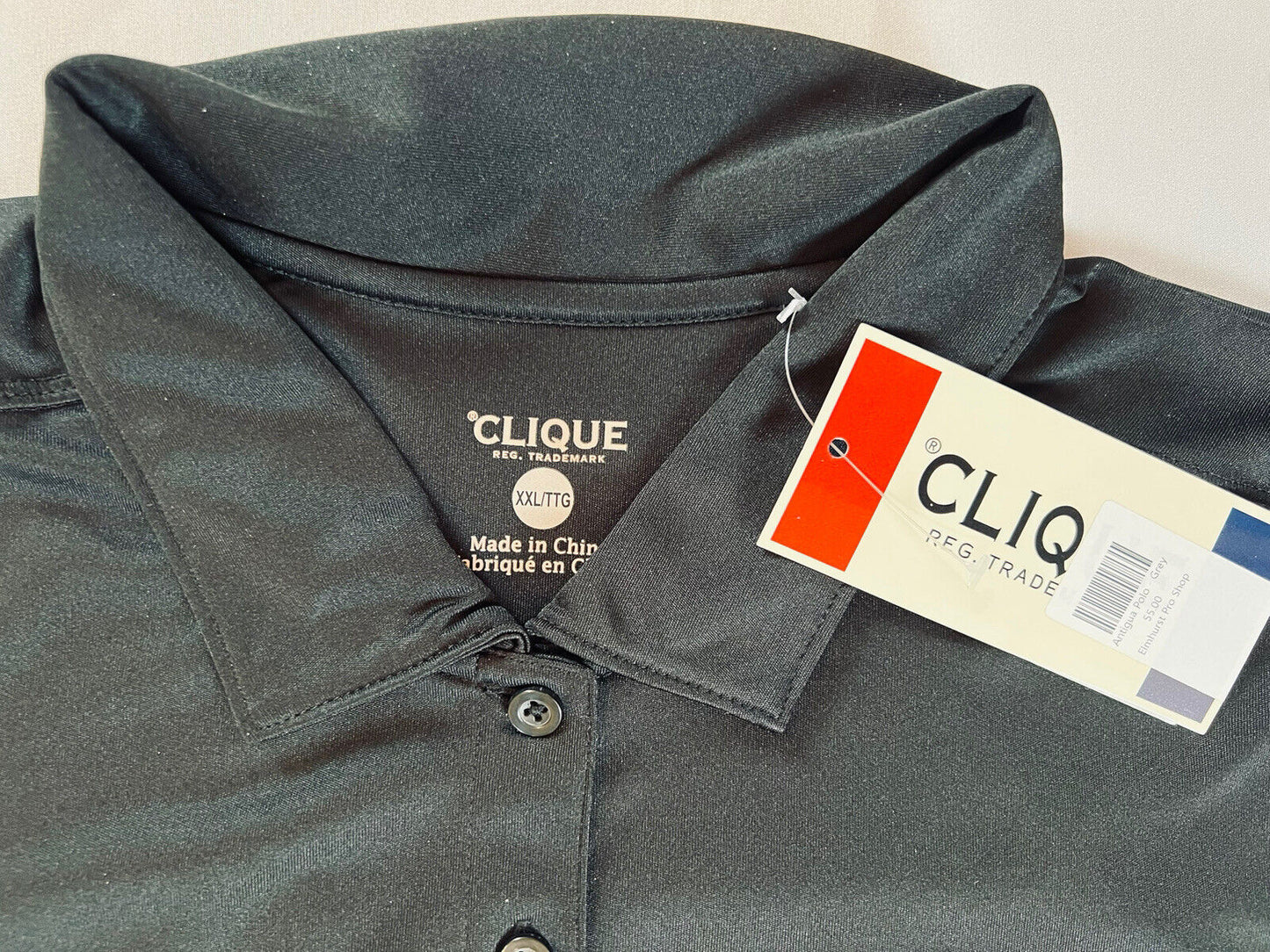 Clique Women’s Golf Polo Shirt Black Sz 2XL