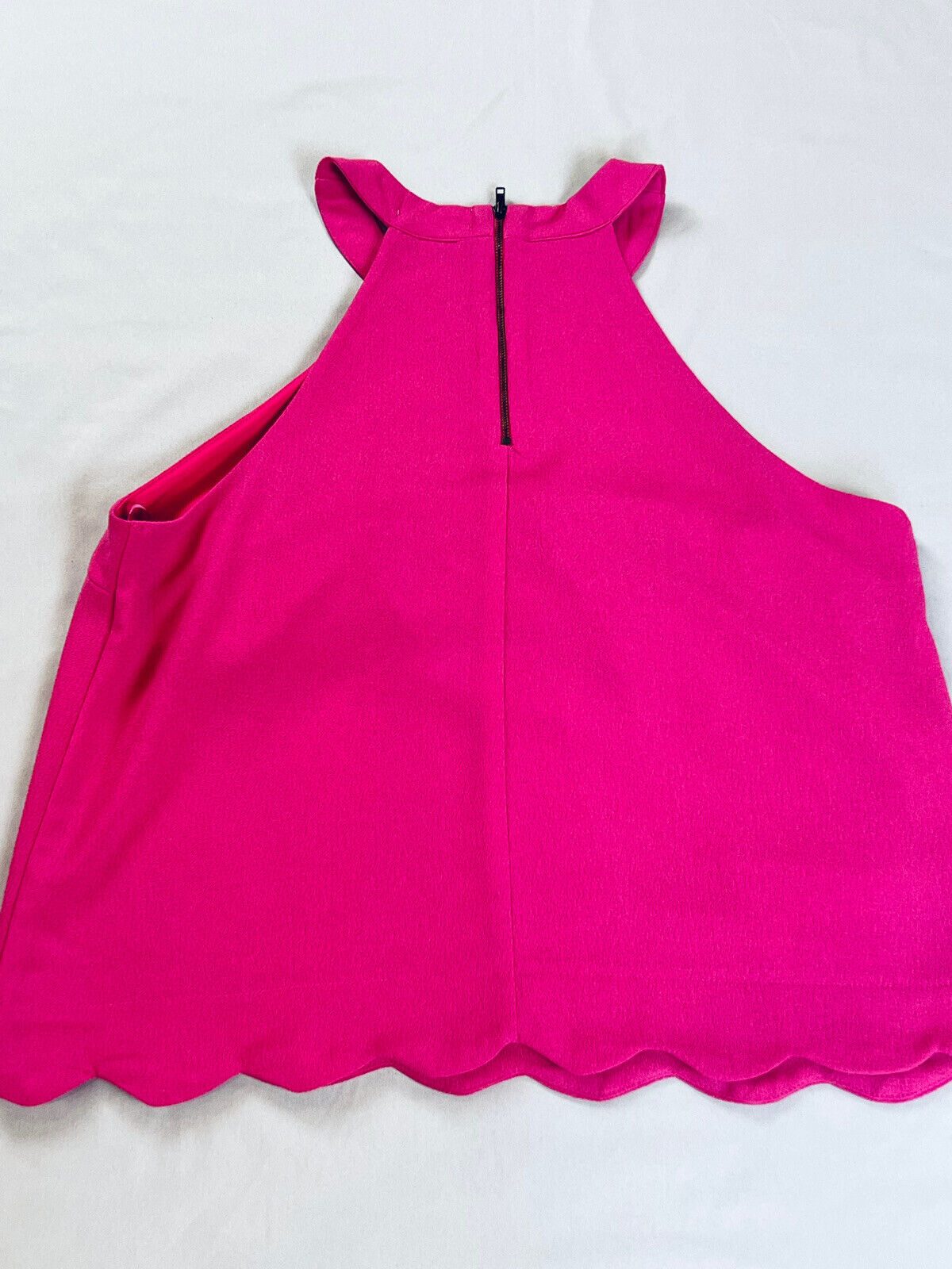 Montoeu Top Blouse Size L Pink Fuchsia