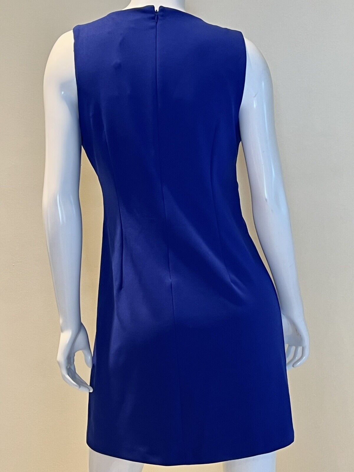 DKNY Women’s Cobalt Blue Sleeveless Knee Length Twist Front Dress Size 12