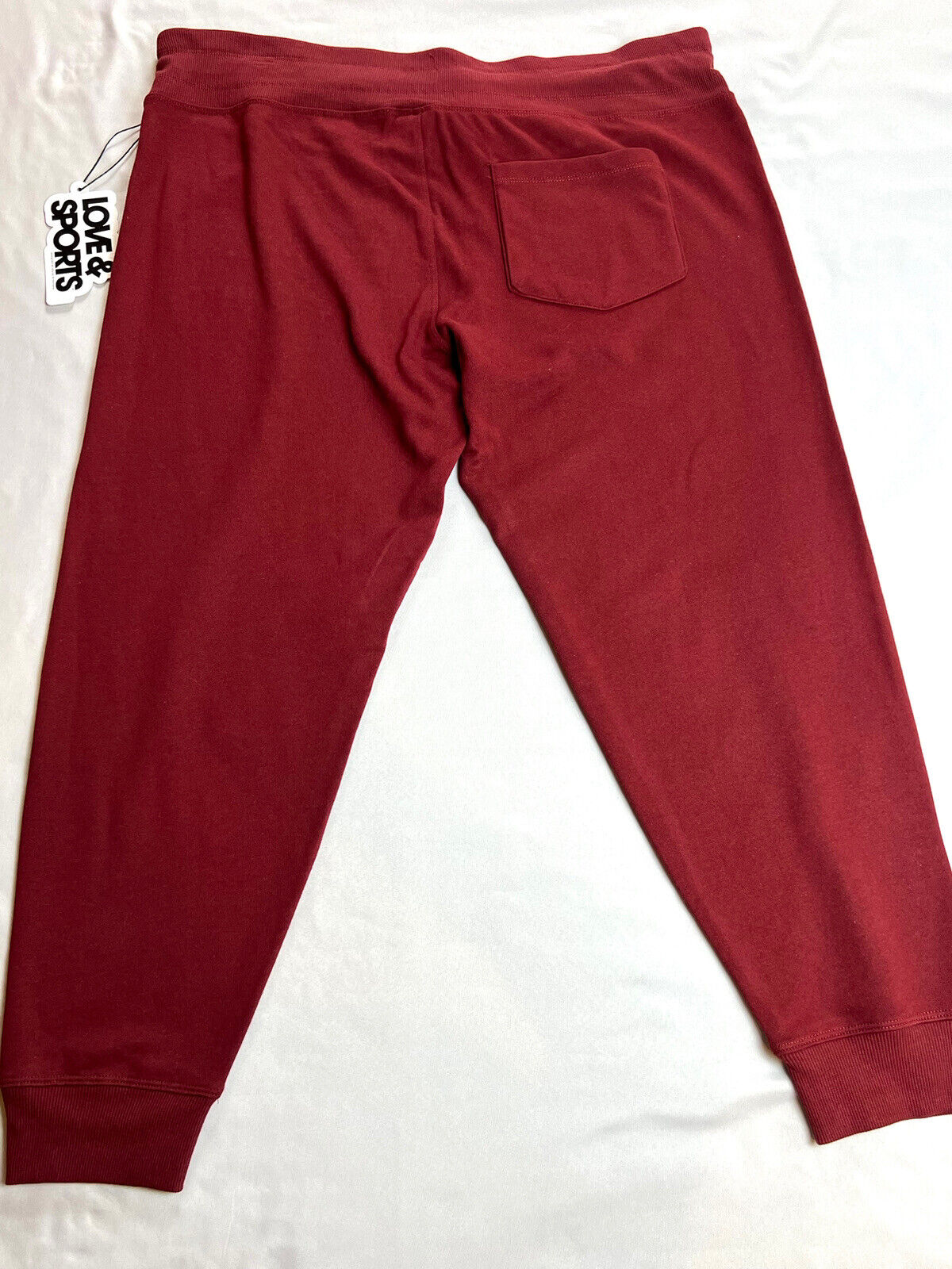 LOVE & SPORTS Women's Sweatpants Jogger Sz 2XL Marron Red