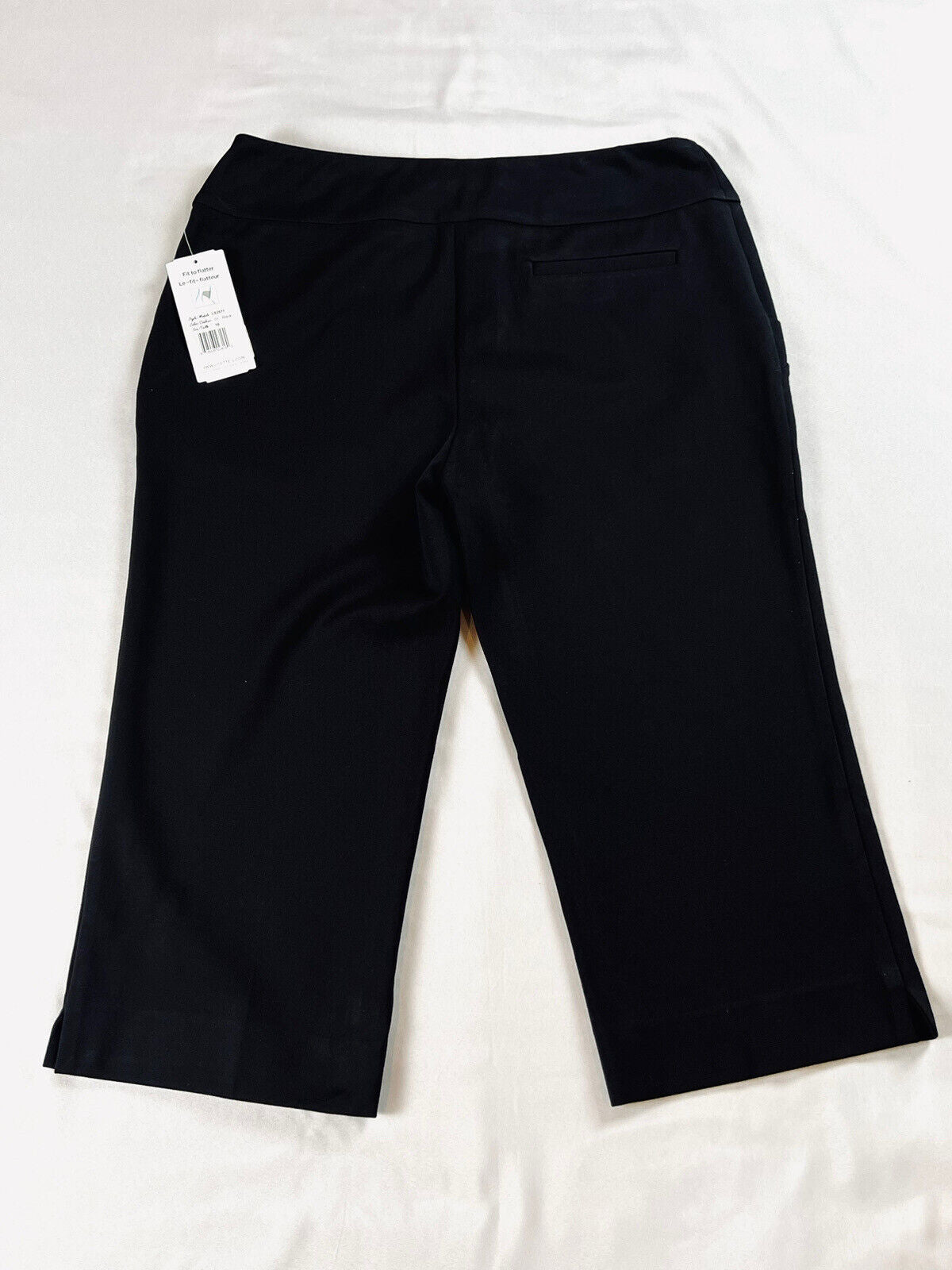 LISETTE L Montreal Women’s Golf Capris Pants Sz 10 Black